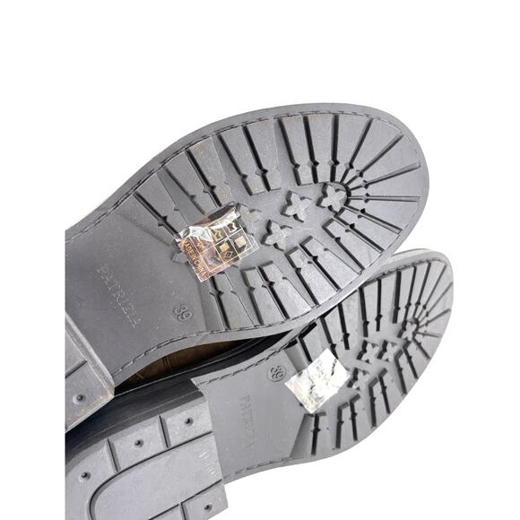 Patrizia Blazin Combat Boots 9 NWT Olive Green Jewel Lace Up Ankle Booties Suede - Picture 4 of 9